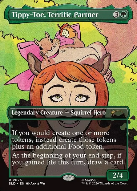 Tippy-Toe, Terrific Partner, Magic card SLD 2625 — Secret Lair Drop set