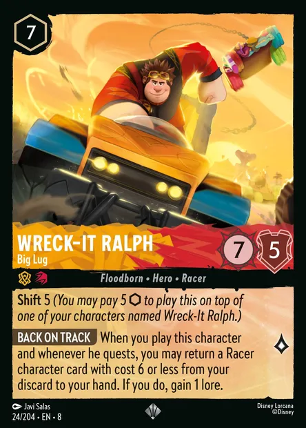 Wreck-It Ralph - Big Lug, Disney Lorcana card CH8-024 — The Reign of Jafar set