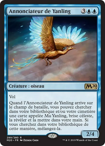 Annonciateur de Yanling, carte Magic M20 289 — extension Core Set 2020