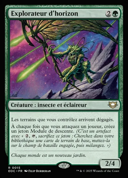 Explorateur d'horizon, carte Magic EOC 15 — extension Edge of Eternities Commander