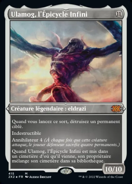 Ulamog, l'Épicycle Infini, carte Magic 2X2 415 — extension Double Masters 2022
