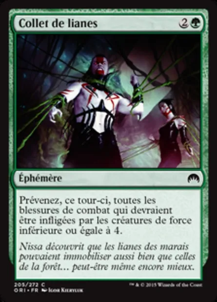 Collet de lianes, carte Magic ORI 205 — extension Magic Origines