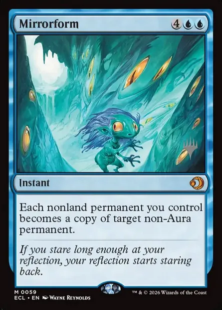 Mirrorform, Magic card PECL 59p — Lorwyn Eclipsed Promos set
