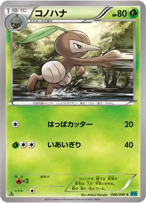 Nuzleaf, Pokémon card XY2 006 — Wild Blaze set