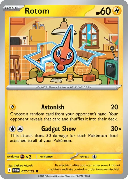 Rotom, Pokémon card DRI 077 — Destined Rivals set