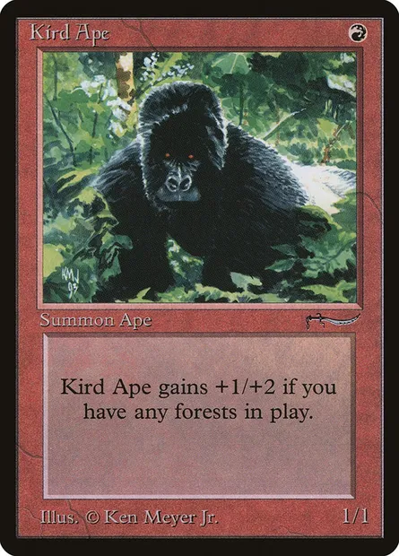 Kird Ape, Magic card ARN 40 — Arabian Nights set