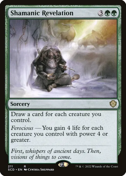 Shamanic Revelation, Magic card SCD 211 — Starter Commander Decks set