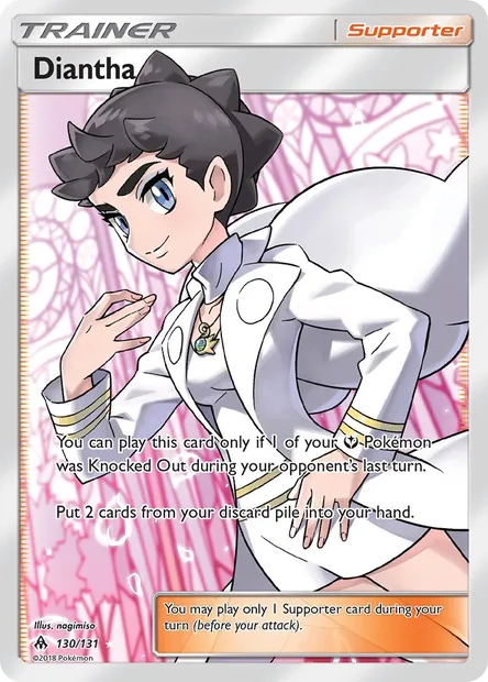 Diantha, Pokémon card FLI 130 — Forbidden Light set