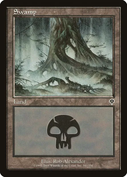 Swamp, Magic card INV 341 — Invasion set