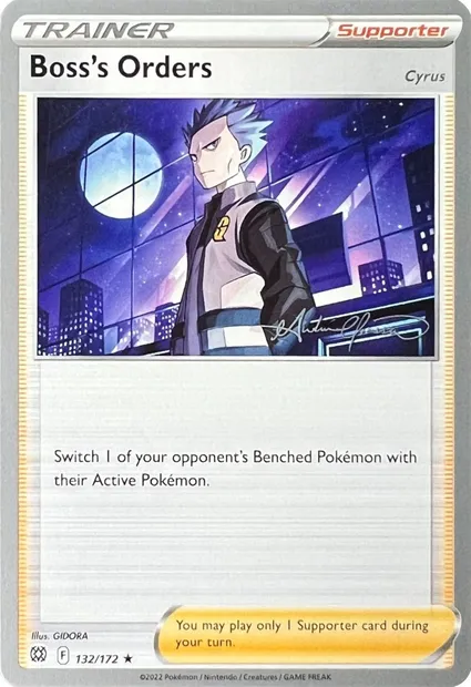 Boss's Orders - Cyrus, Pokémon card WCD22 132-3 — World Championship Decks 2022 set