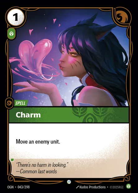 Charm, Riftbound card OGN 043 — Origins set