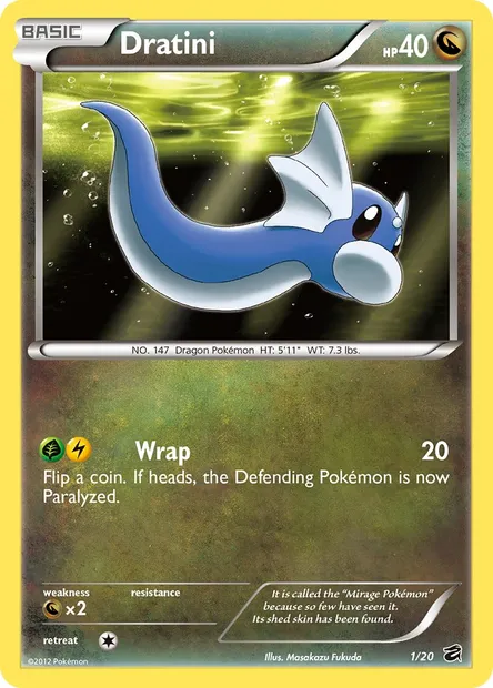 Dratini, Pokémon card DRV 1 — Dragon Vault set