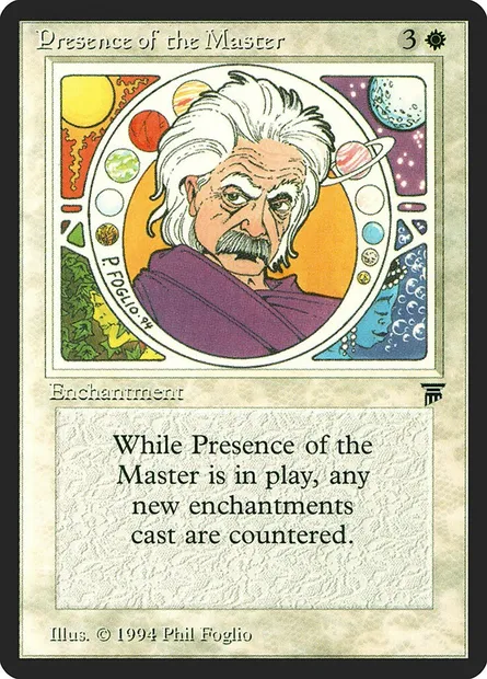 Présence du mentor, carte Magic LEG 31 — extension Legends
