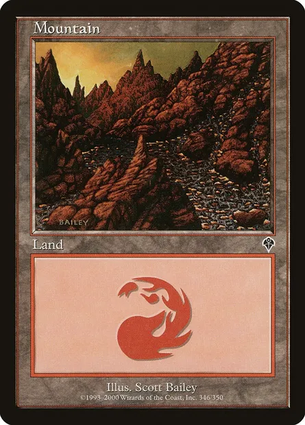 Mountain, Magic card INV 346 — Invasion set