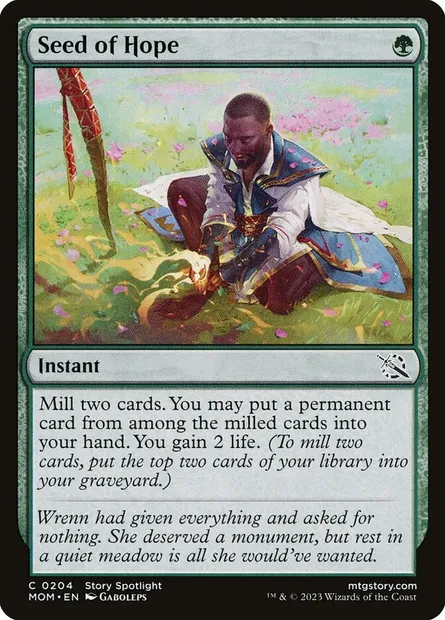 Seed of Hope, Magic card MOM 204 — March of the Machine set