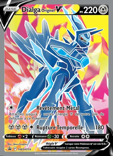 Dialga Originel V, carte Pokémon SWSH 255 — extension Promo SWSH