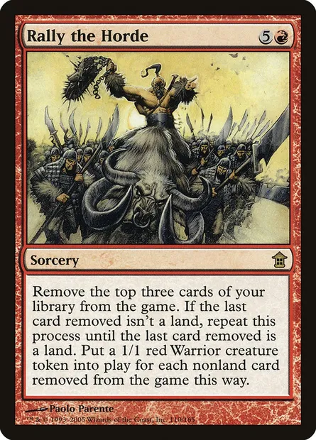 Rally the Horde, Magic card SOK 110 — Saviors of Kamigawa set