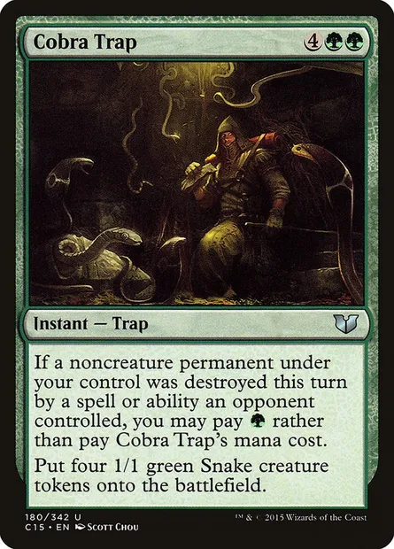 Cobra Trap, Magic card C15 180 — Commander 2015 set