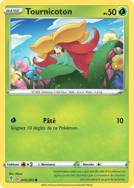 Tournicoton, carte Pokémon EVS 15 — extension Évolution Céleste