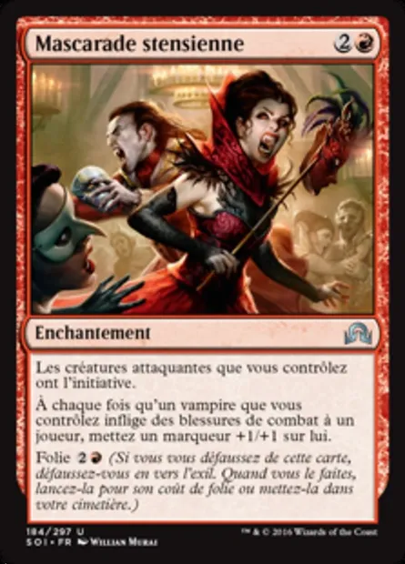 Mascarade stensienne, carte Magic SOI 184 — extension Ténèbres sur Innistrad