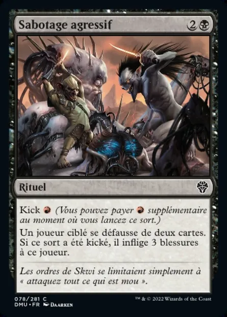 Sabotage agressif, carte Magic DMU 78 — extension Dominaria Uni