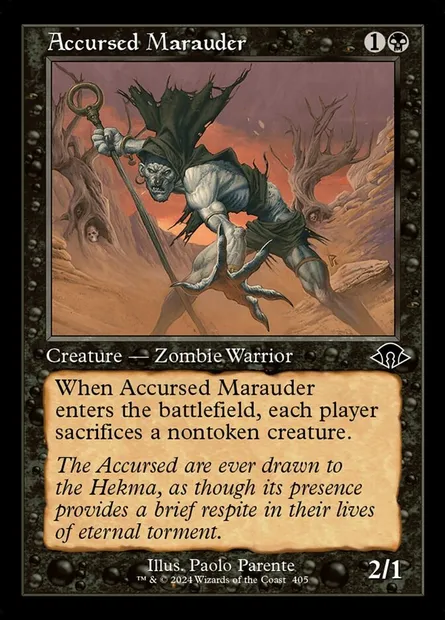 Accursed Marauder, Magic card MH3 405 — Modern Horizons 3 set