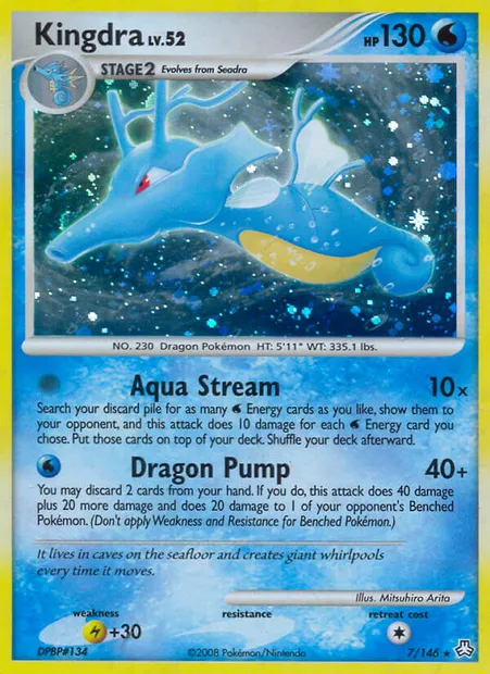Kingdra, Pokémon card LA 7 — Legends Awakened set