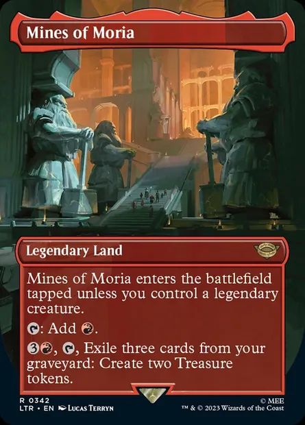 Mines of Moria, Magic card LTR 342 — The Lord of the Rings: Tales of Middle-earth set