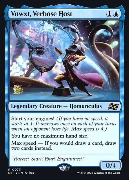 Vnwxt, Verbose Host, Magic card PDFT 73s — Aetherdrift Promos set