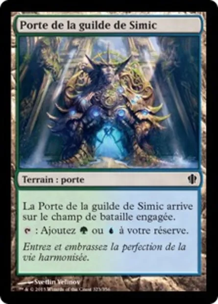 Porte de la guilde de Simic, carte Magic C13 323 — extension Commander 2013