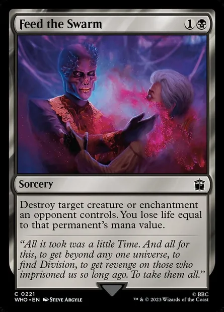 Feed the Swarm, Magic card WHO 221 — Doctor Who set