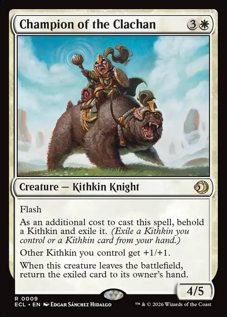 Champion of the Clachan, Magic card ECL 9 — Lorwyn Eclipsed set