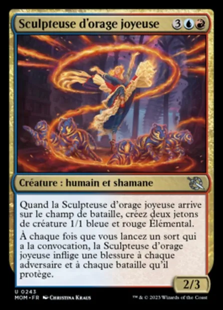 Sculpteuse d'orage joyeuse, carte Magic MOM 243 — extension L'invasion des machines