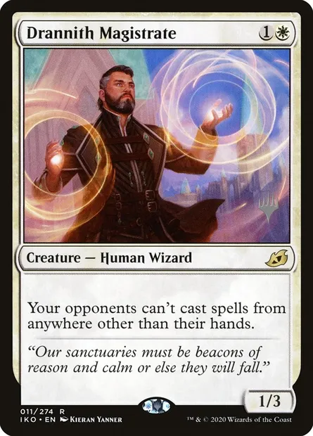Drannith Magistrate, Magic card PIKO 11p — Ikoria: Lair of Behemoths Promos set