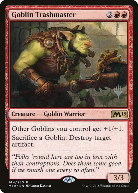 Maître-vandale gobelin, carte Magic PM19 144p — extension Core Set 2019 Promos