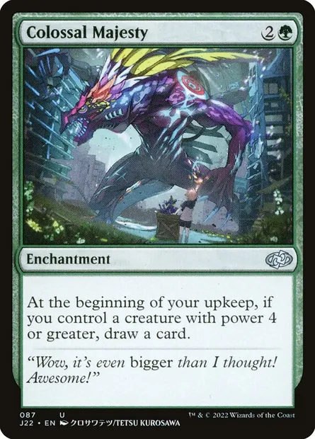 Colossal Majesty, Magic card J22 87 — Jumpstart 2022 set