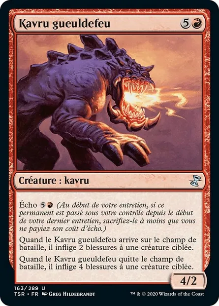 Kavru gueuldefeu, carte Magic TSR 163 — extension Spirale Temporelle Remastered
