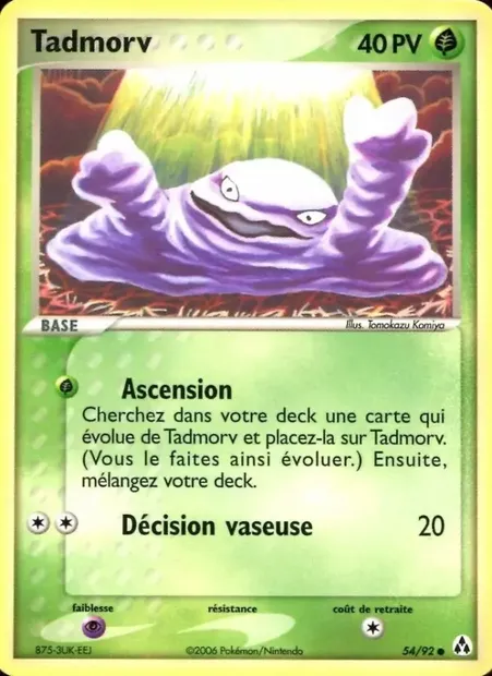 Tadmorv, carte Pokémon LM 54 — extension EX Créateurs de légendes