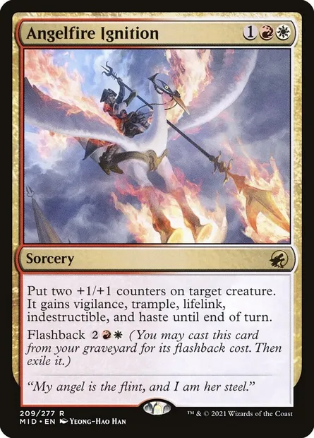 Angelfire Ignition, Magic card MID 209 — Innistrad: Midnight Hunt set