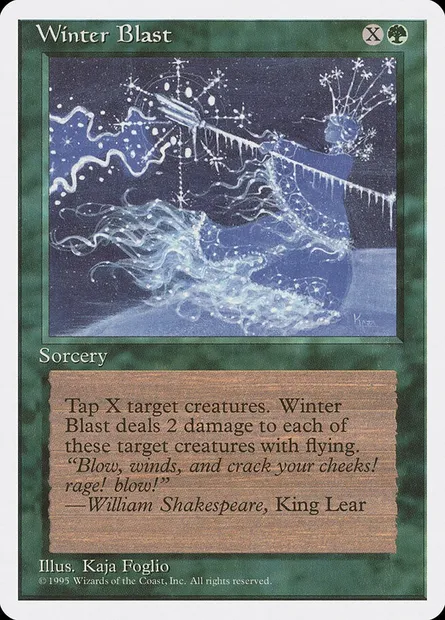 Winter Blast, Magic card 4ED 290 — Fourth Edition set