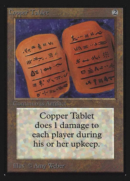 Copper Tablet, carte Magic CEI 239 — extension Intl. Collectors' Edition