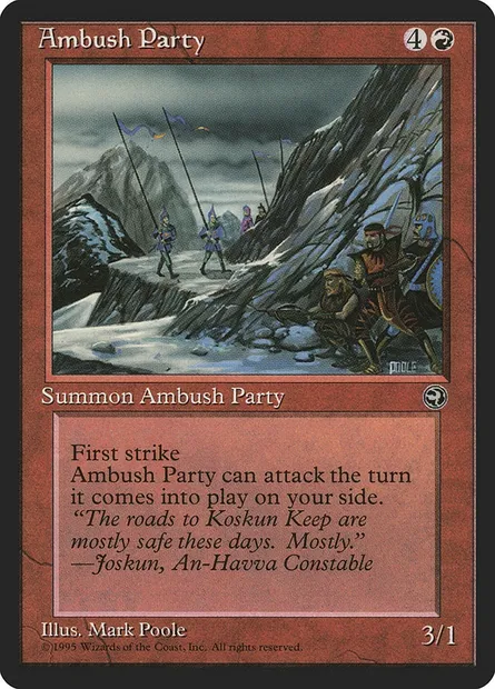 Ambush Party, Magic card HML 63b — Homelands set