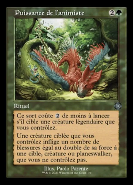 Puissance de l'animiste, carte Magic MAT 70 — extension L'invasion des machines : le jour d'après