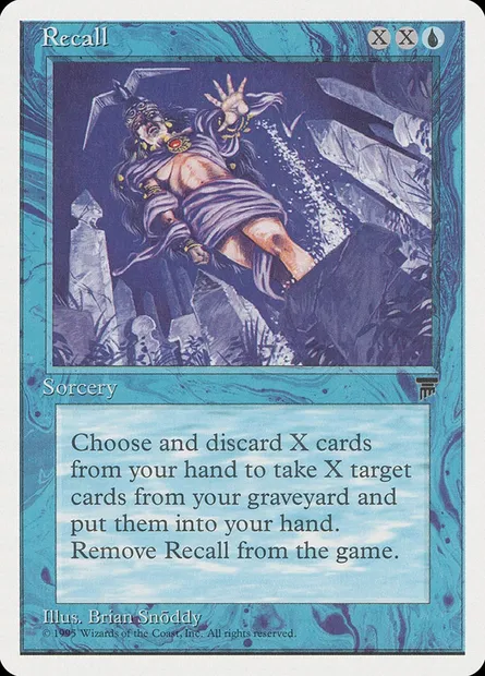 Recall, Magic card CHR 24 — Chronicles set
