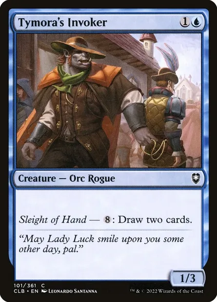 Tymora's Invoker, Magic card CLB 101 — Commander Legends: Battle for Baldur's Gate set