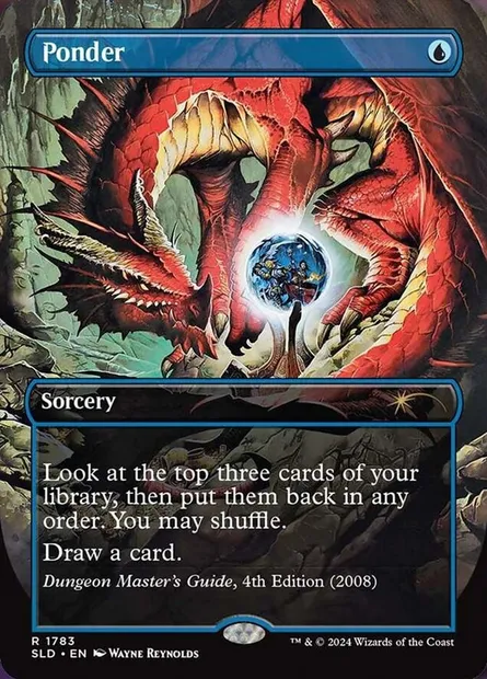 Ponder, Magic card SLD 1783 — Secret Lair Drop set