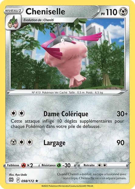 Cheniselle, carte Pokémon BRS 098 — extension Stars Étincelantes