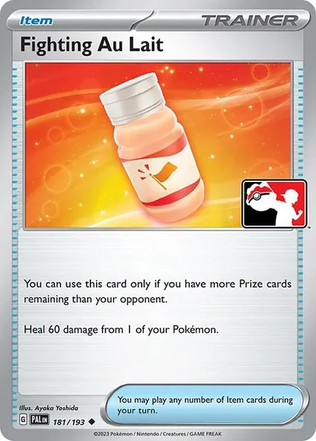 Combat au Lait, carte Pokémon PPS 181-2 — extension Play! Pokémon Prize Pack Series