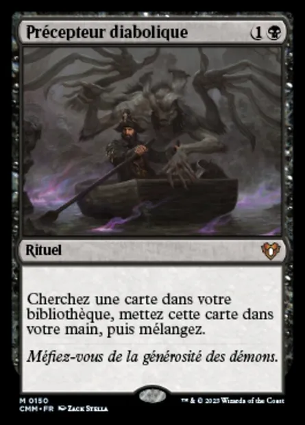 Précepteur diabolique, carte Magic CMM 150 — extension Commander Masters