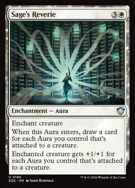 Sage's Reverie, Magic card SOC 165 — Secrets of Strixhaven Commander set